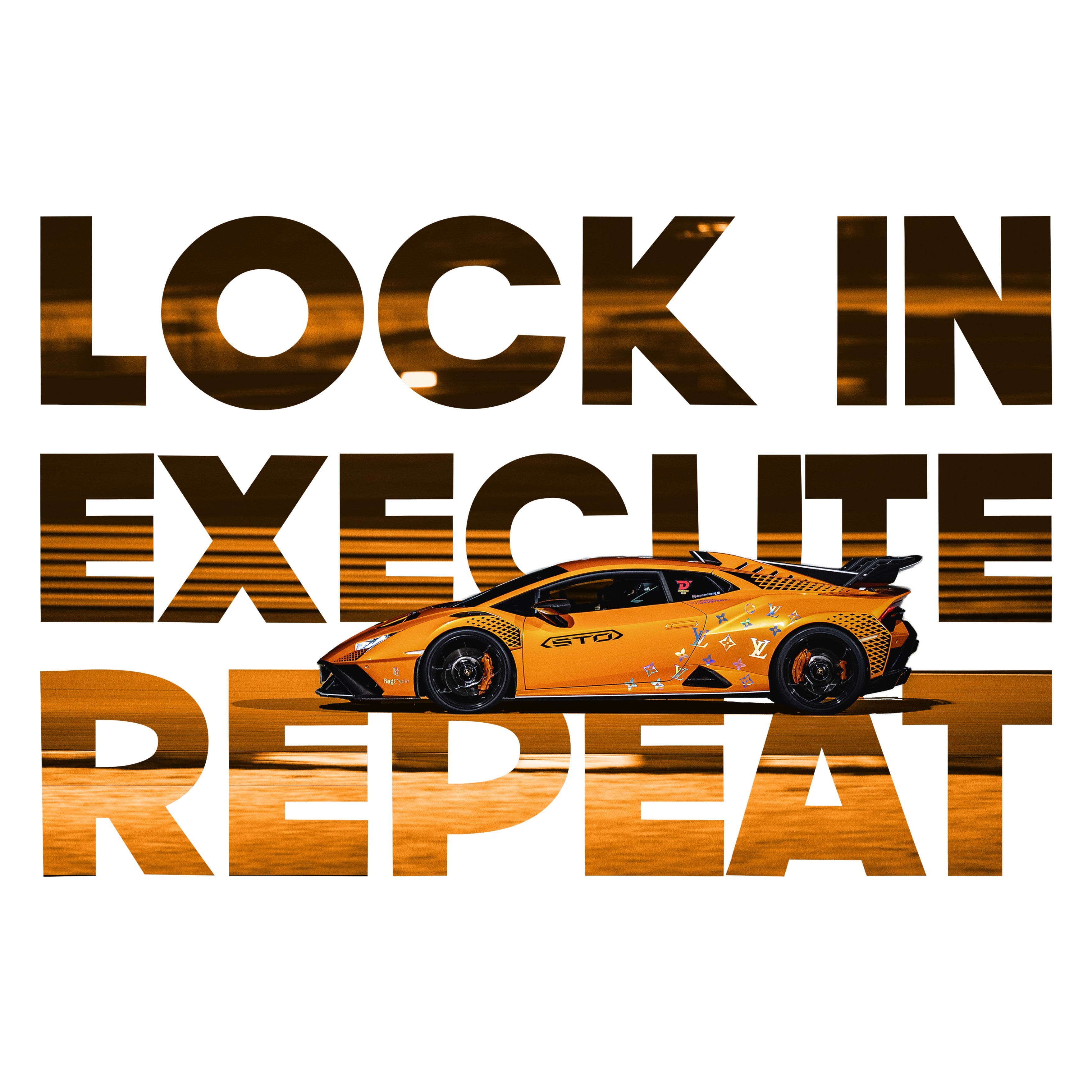 LOCK IN, EXECUTE, REPEAT - OVERSIZED TEE (UNISEX)