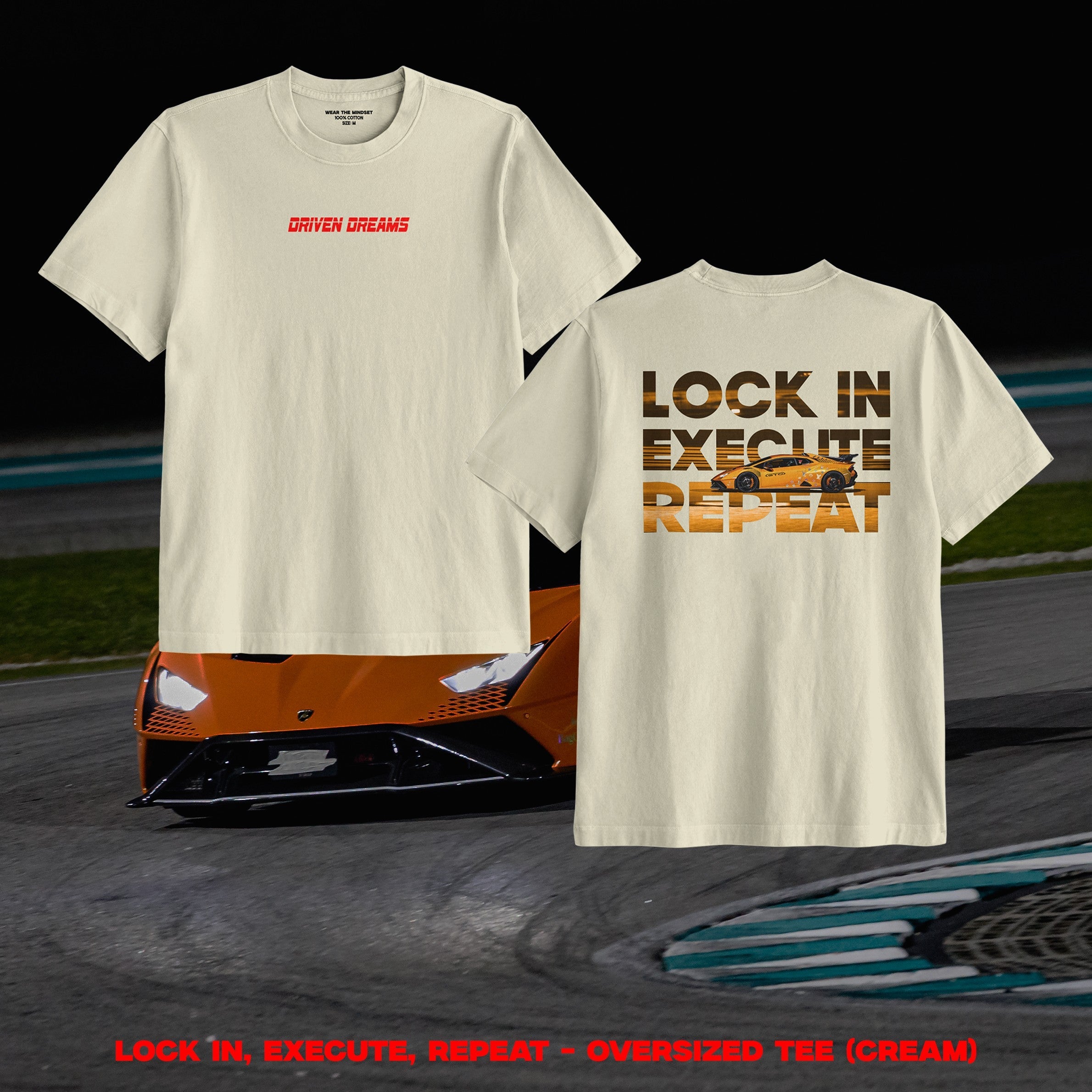 LOCK IN, EXECUTE, REPEAT - OVERSIZED TEE (UNISEX)