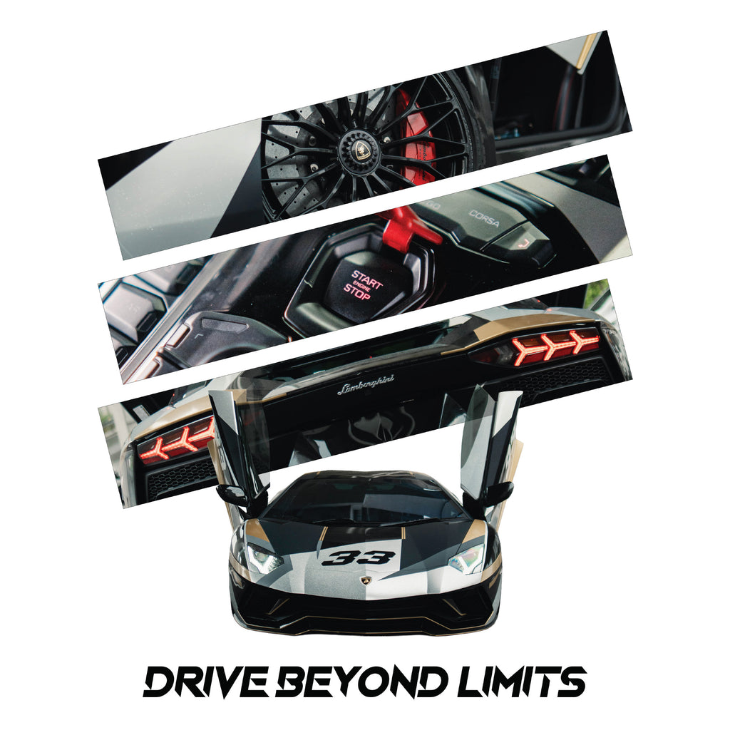 DRIVE BEYOND LIMITS AVENTADOR S - OVERSIZED TEE