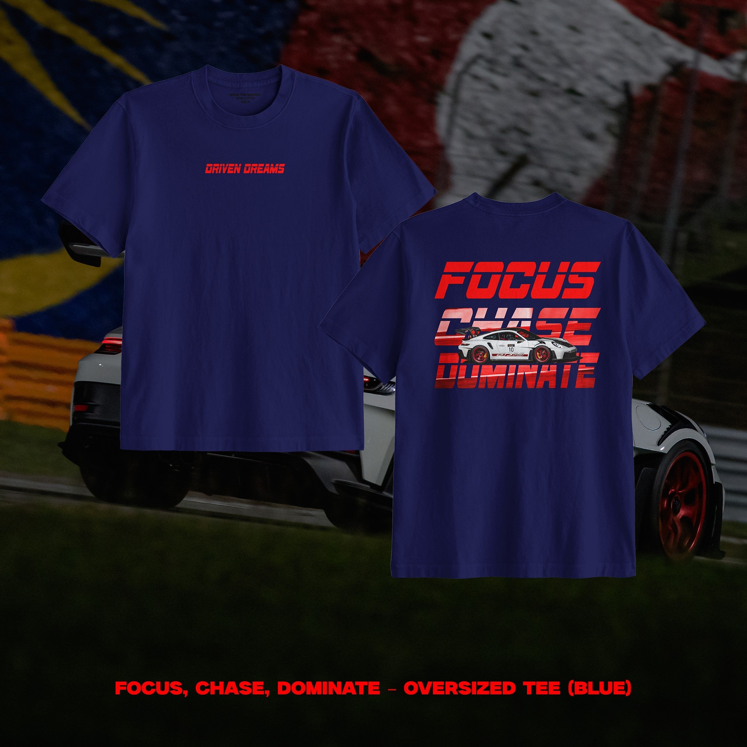 FOCUS, CHASE, DOMINATE – OVERSIZED TEE (UNISEX)
