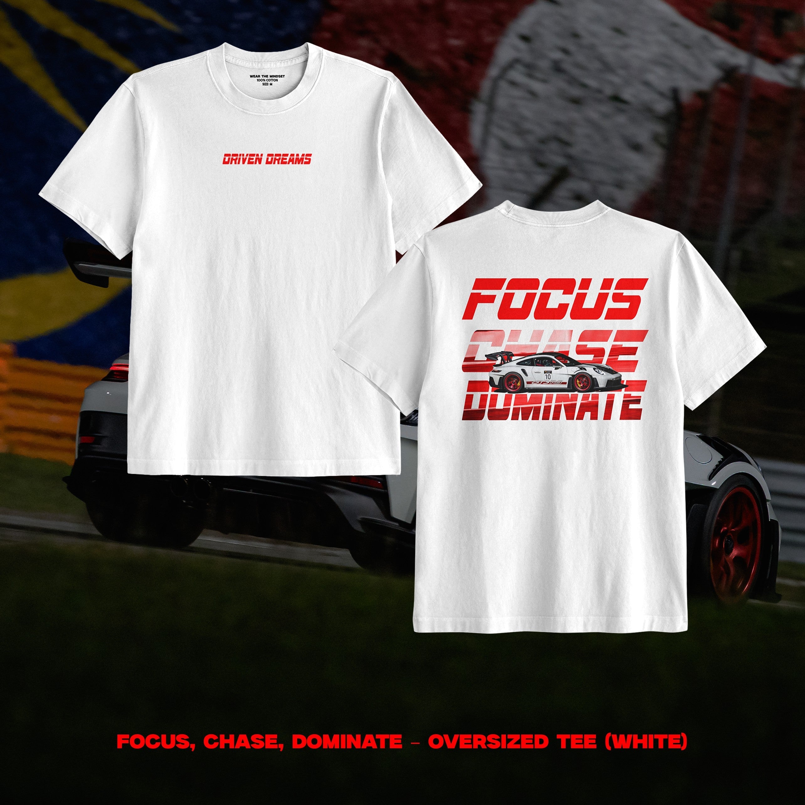 FOCUS, CHASE, DOMINATE – OVERSIZED TEE (UNISEX)